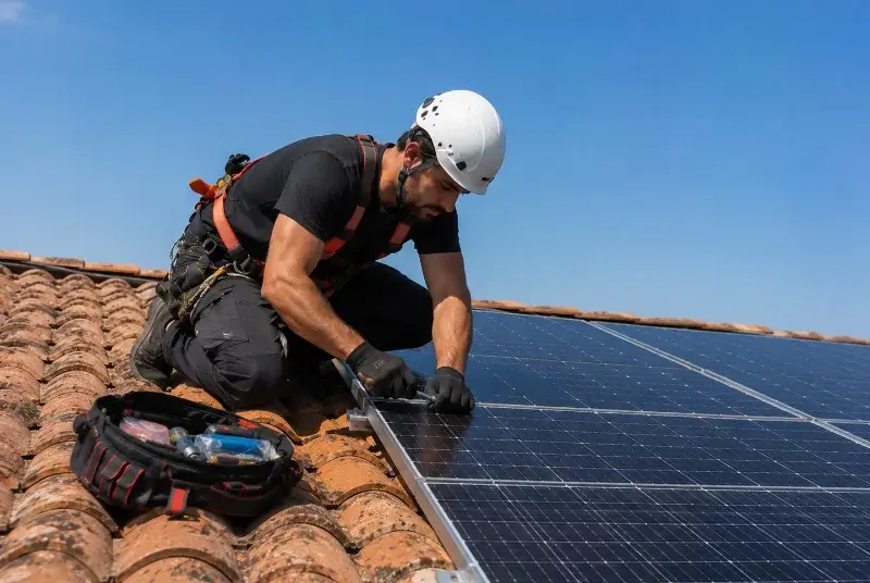 Maintenance et monitoring de panneaux solaires à Saint-Vincent-sur-Jard